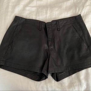 Rag & Bone Leather Shorts